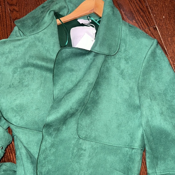 SØSKEN HALLE GREEN- FAUX SUEDE JACKET BNWT SIZE 2 - Picture 13 of 13